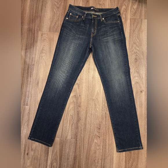 Levi's Denim - Levi's Dark Blue Mid Rise Skinny Jeans W31|L32